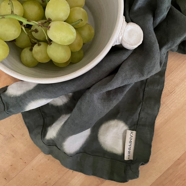 Moon Linen Hand Towel - Sage – KAMPPINEN